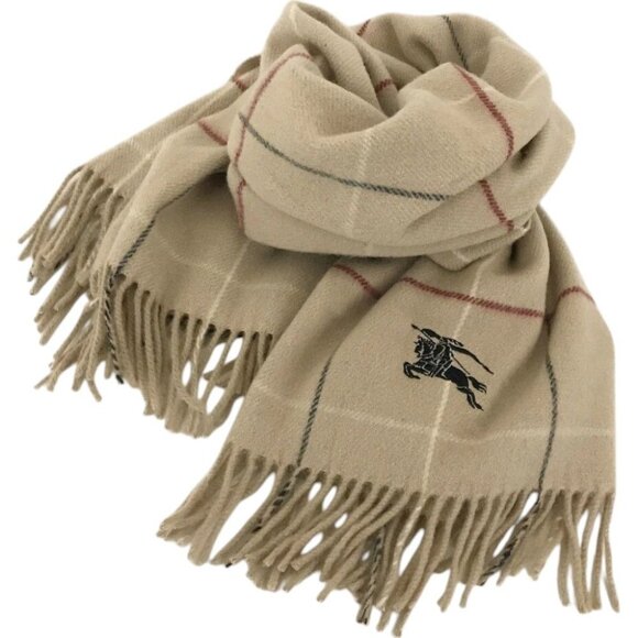 253169BH (S1) Burberry Scarf Beige Silk - Picture 1 of 8